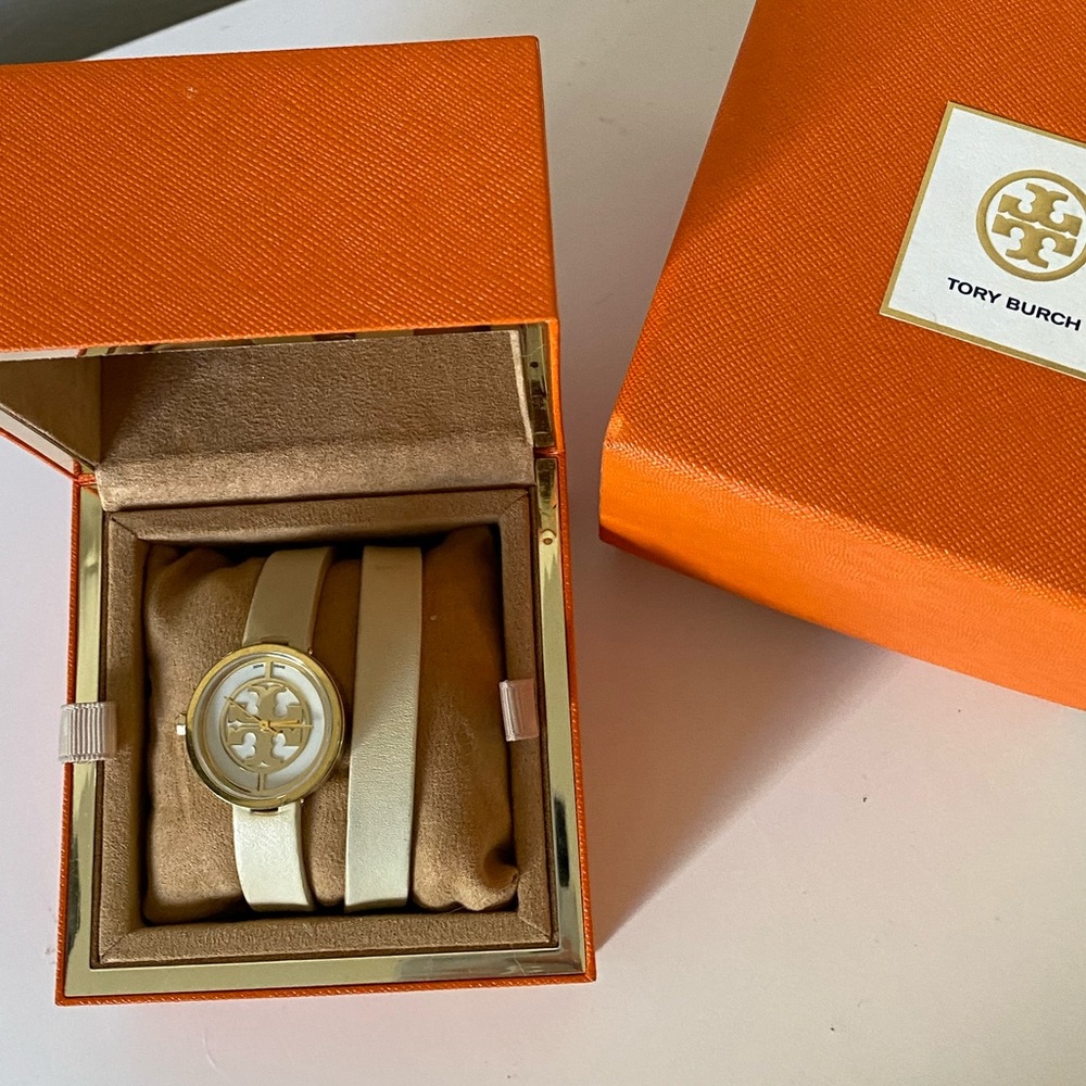Tory Burch Reva Wrap Watch Ivory/Cream